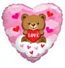 Love Bears and Clouds Foil Balloons